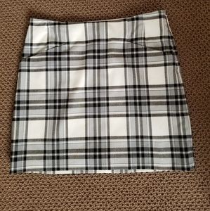 Plaid cotton skirt